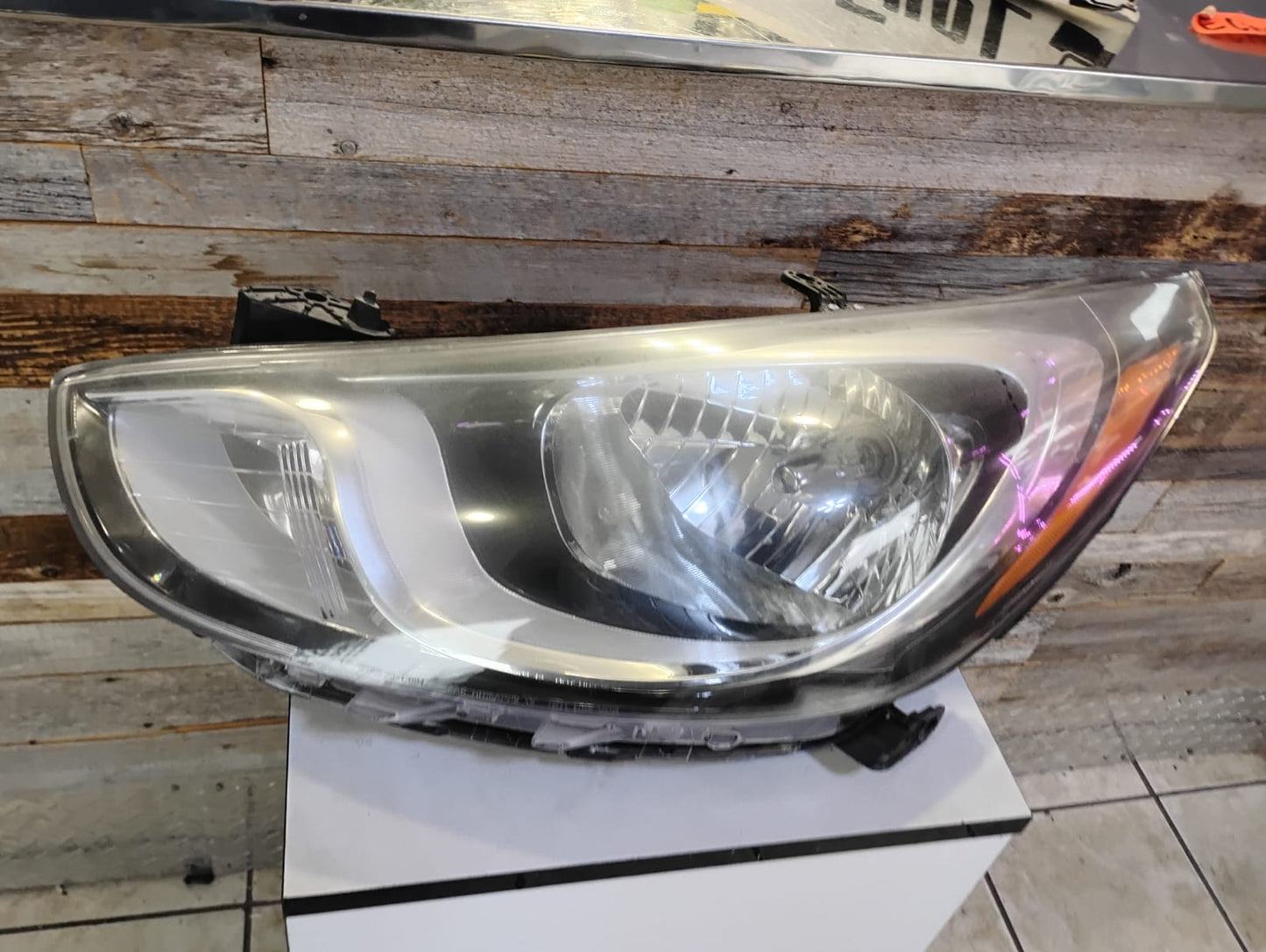 HYUNDAI ACCENT 2012 2014 Driver Headlamp assy composite H/B; Std Type