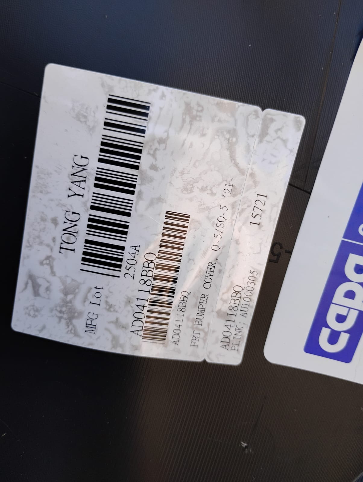 AUDI Q5 2021 2023 Front bumper cover w/o Parallel Park Assist; w/o Headlamp Washer; prime