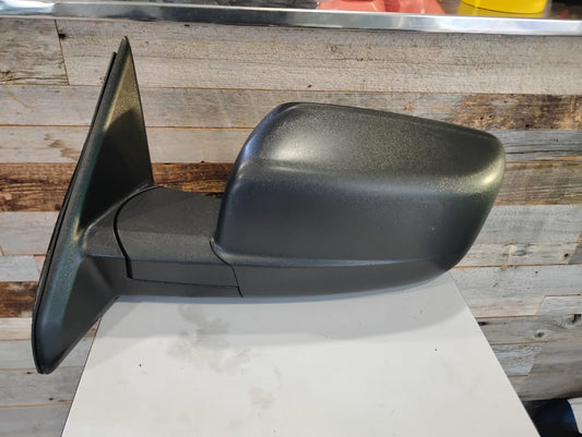 DODGE RAM MIRROR RAM P/UP R1500, R2500, R3500 13-17; MANUAL REMOTE, TEXTURED BLACK, W/O Tow Package  DRIVER SIDE
