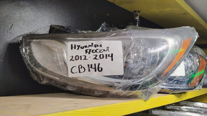 HYUNDAI ACCENT 2012 2014 Driver Headlamp assy composite H/B; Std Type