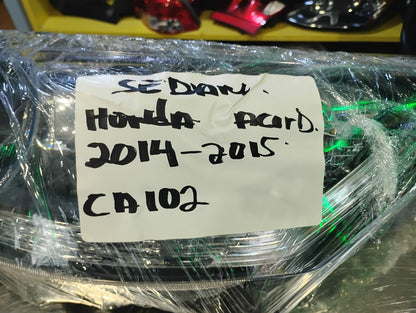 HONDA ACCORD 2014 2015 DRIVER SIDE LT Headlamp assy composite EX-L V-6|TOURING; 3.5L; Sedan