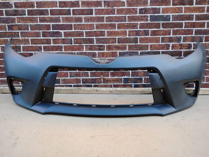 TOYOTA COROLLA 2014 2016 Front bumper cover CE|L|LE|LE ECO; w/o Chrome Grille Surround;