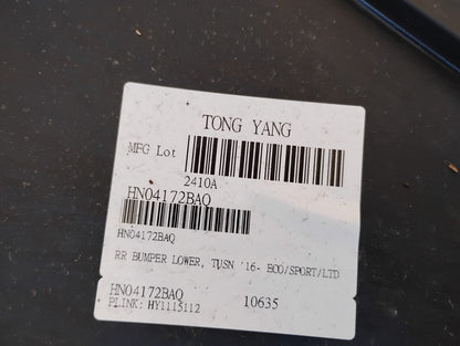 HYUNDAI TUCSON 2016 2018 Rear bumper cover lower 2 Piece Type; Req Skid Plate; prime