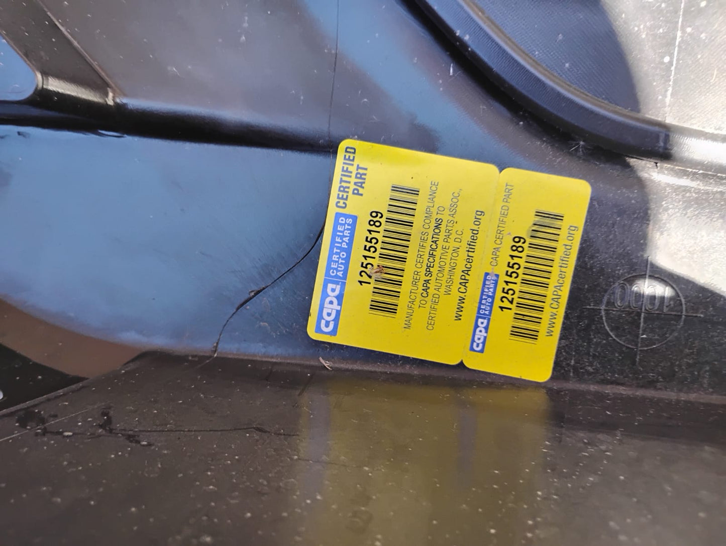 FORD ESCAPE 2013 2016 Rear bumper cover w/o Rear Object Sensors; Textured