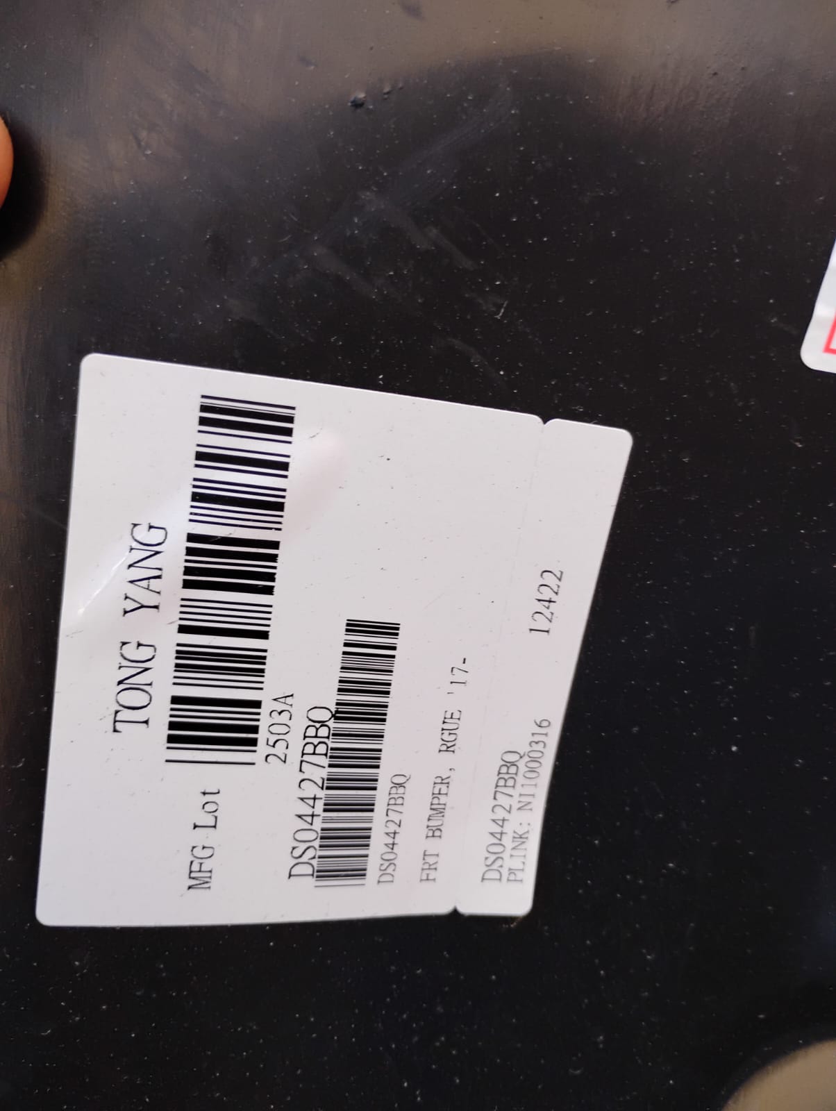 NISSAN ROGUE 2017 2020 Front bumper cover prime