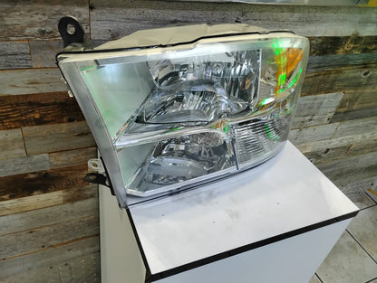 DODGE RAM 1500 2013 2018 Driver Headlamp assy composite Halogen; w/o Daytime Running Lamps; Chrome