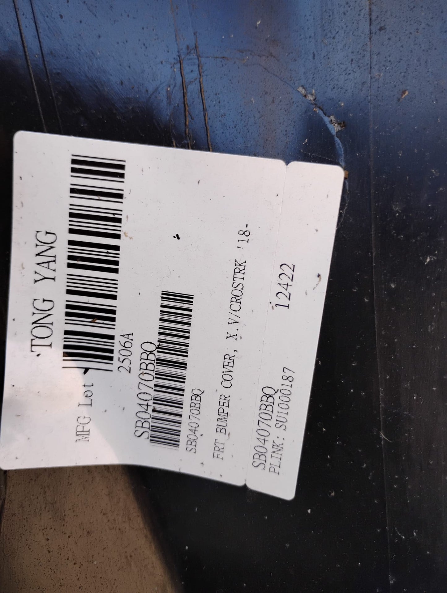 SUBARU CROSSTREK 2018 2020 Front bumper cover w/Textured Lower; prime